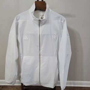 Adidas Mahomes Too Cold Woven ZNE Full-zip White Track Jacket Men's Size X-Large